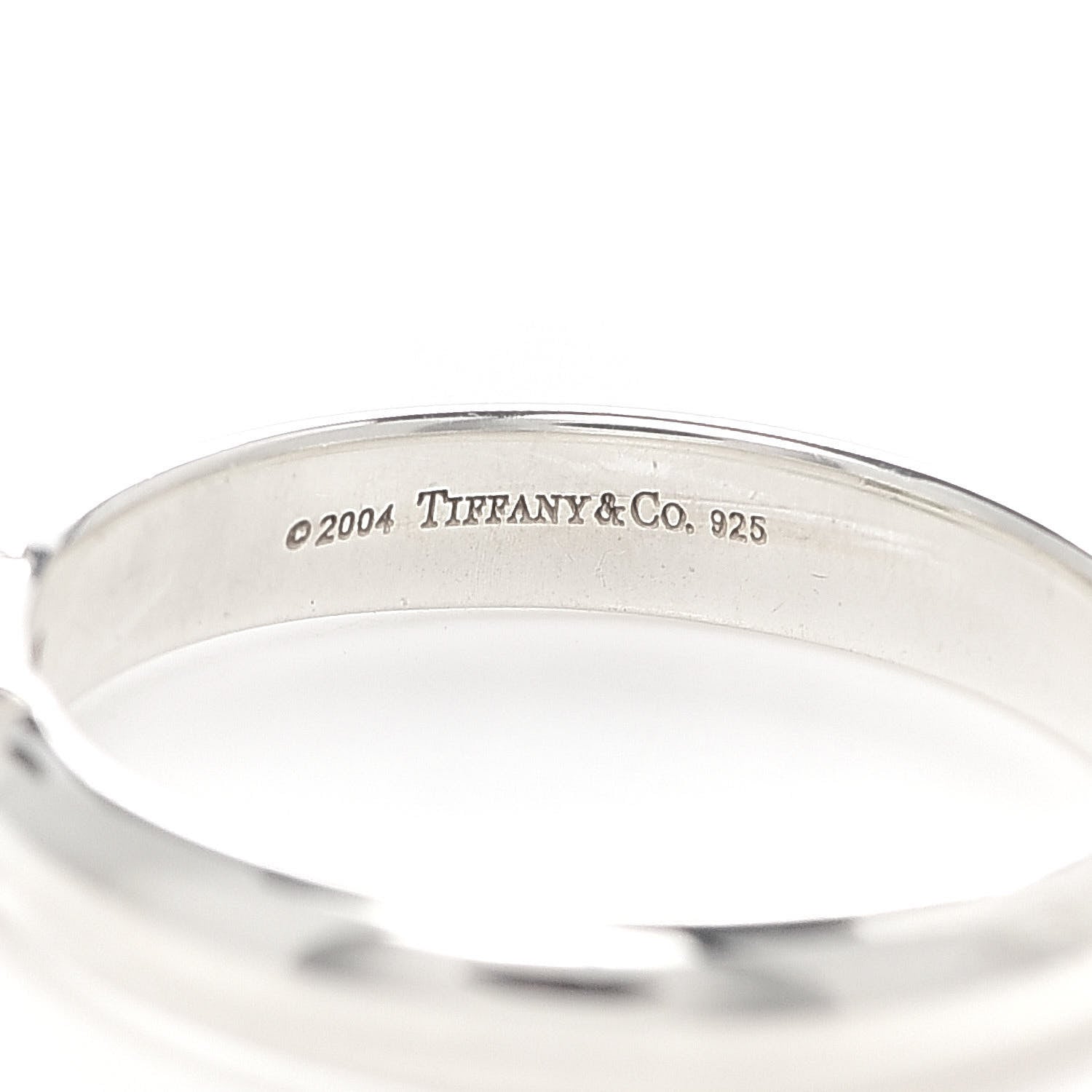 Tiffany Sterling Silver Peridot Stacking Ring 53 6.5 4 of 5