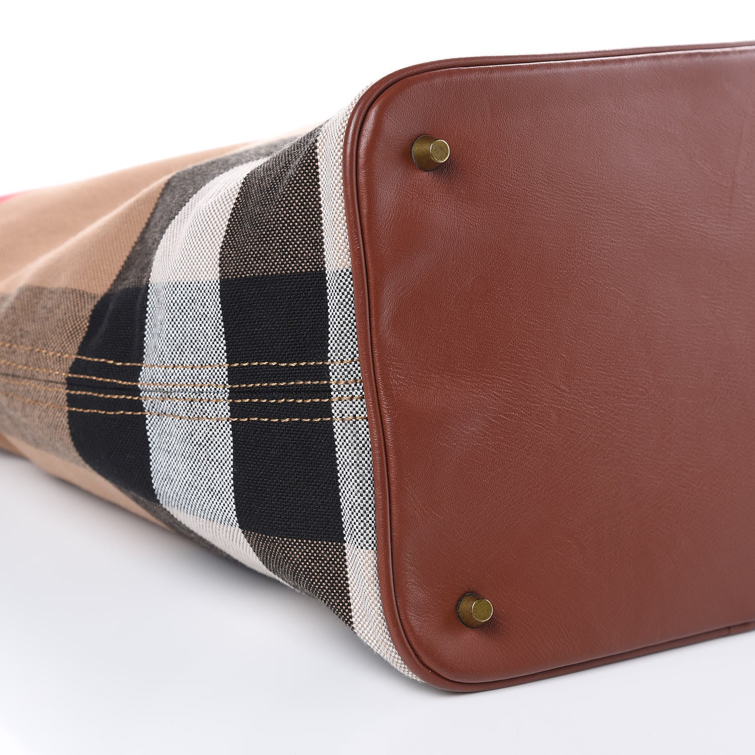 Burberry Canvas Mega Check Medium Susanna Hobo Brown 8 of 11