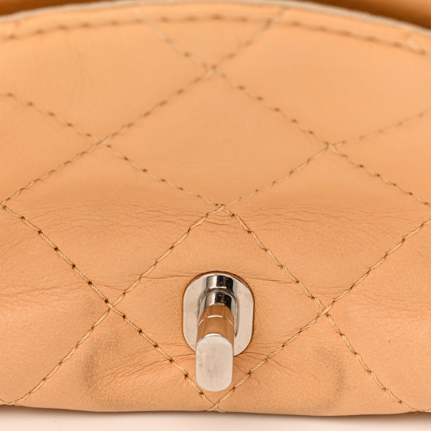 Chanel Lambskin Quilted Medium Icons Secret Label Flap Beige 15 of 15