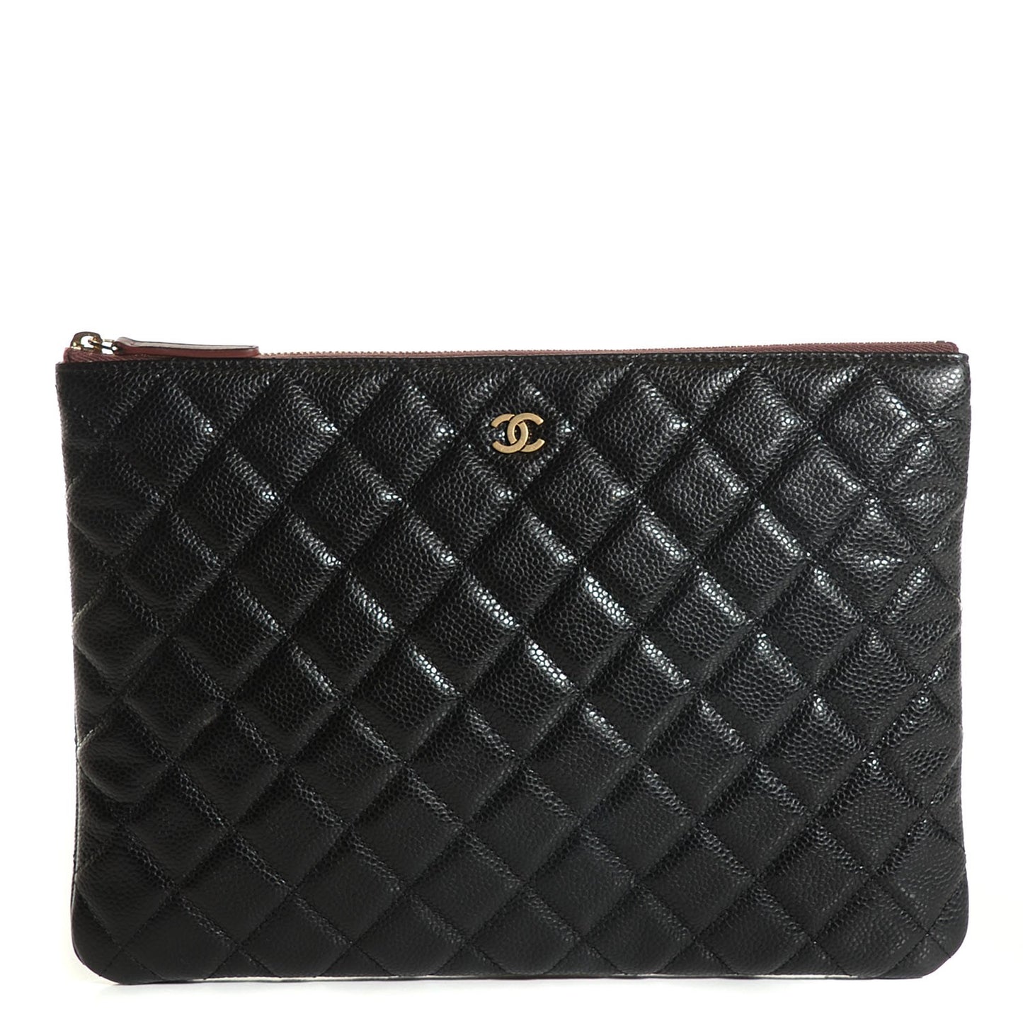 Caviar Quilted Medium Cosmetic Case Black