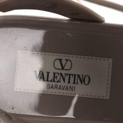 Valentino Garavani PVC Jelly Rockstud Caged Sandals 36 Poudre 9 of 12