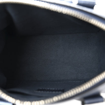 Louis Vuitton Metallic Empreinte Monogram Giant Speedy Bandouliere 20 Navy Nacre 8 of 19
