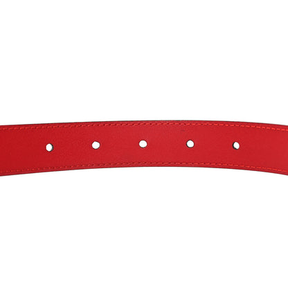 Gucci Moon Calfskin Torchon Double G 25mm Belt 90 36 Hibiscus Red 4 of 6