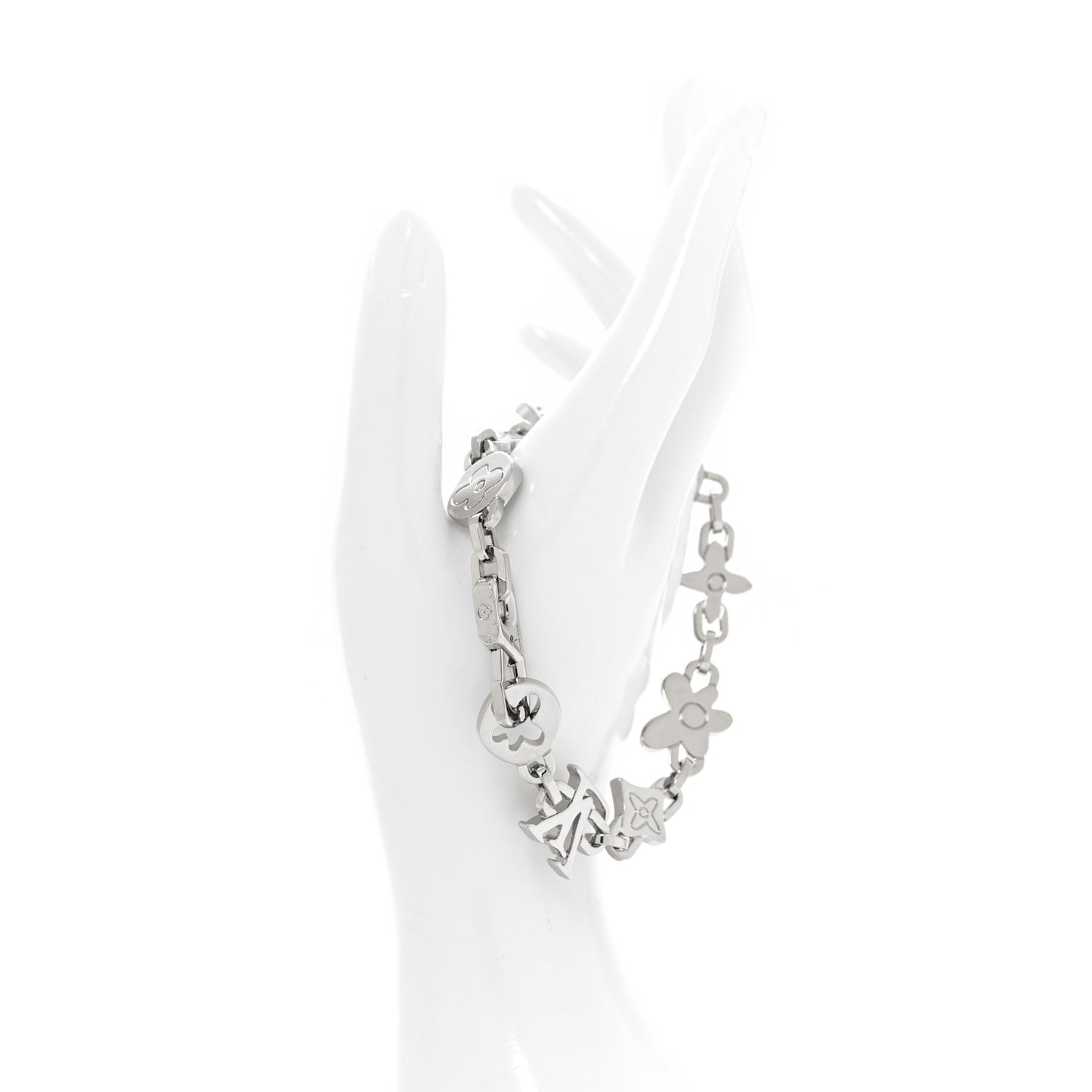 Monogram Craggy Bracelet L Silver