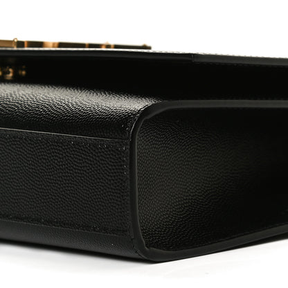 Saint Laurent Grain De Poudre Medium Classic Monogram Kate Satchel Black 9 of 11