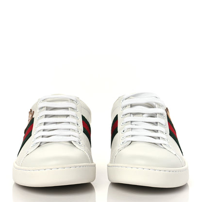 Gucci X DORAEMON Calfskin Fujiko Embroidered Womens Ace Sneakers 37.5 White Green 3 of 8