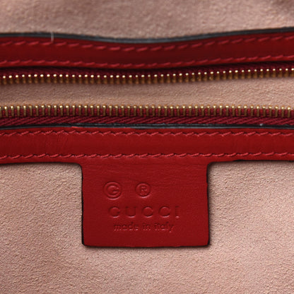 Gucci GG Supreme Monogram Blooms Medium Zip Top Tote Beige Blue Navy Hibiscus Red 7 of 14