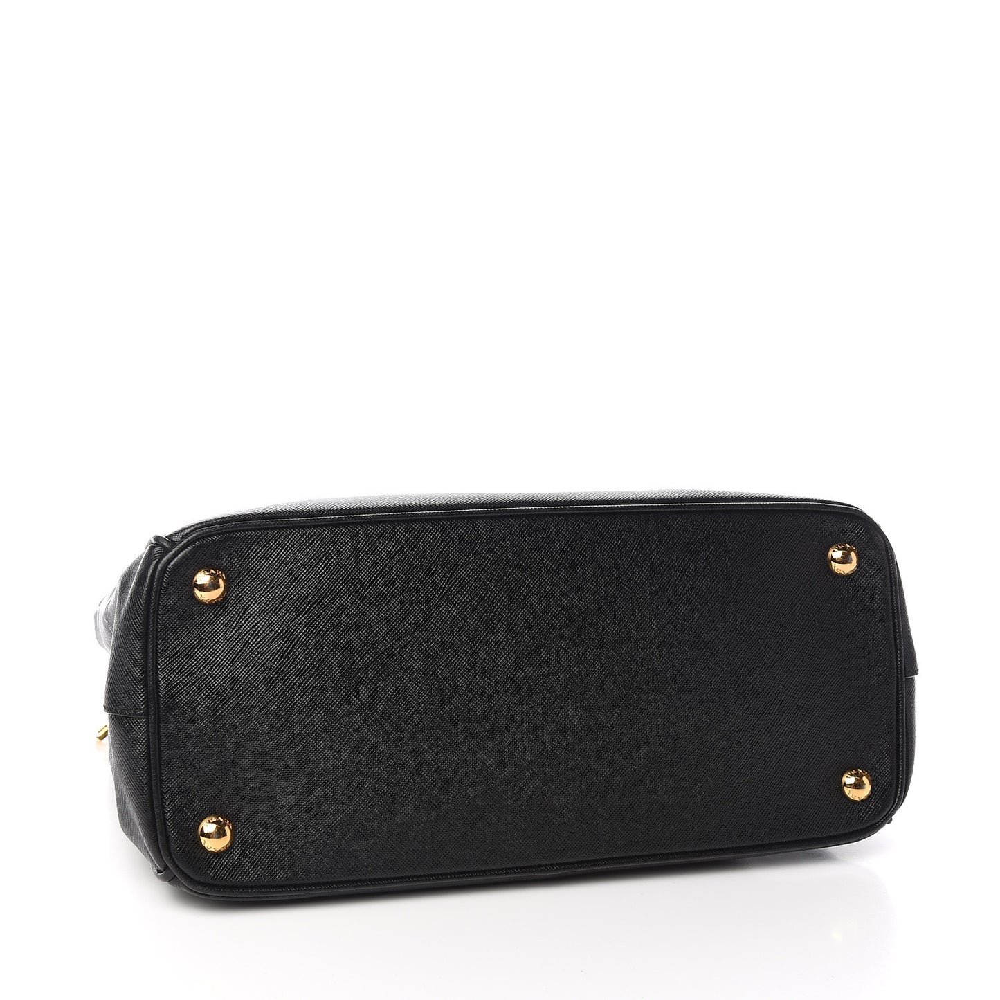 Saffiano Small Galleria Double Zip Tote Black