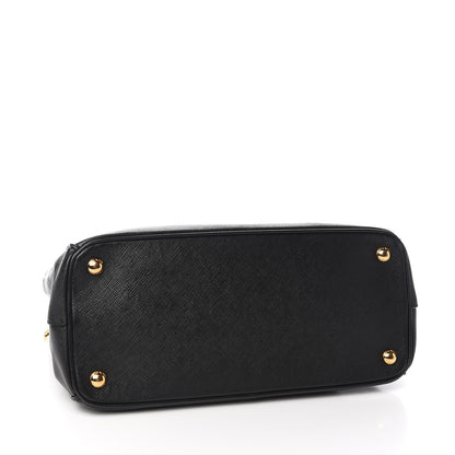 Prada Saffiano Small Galleria Double Zip Tote Black 4 of 11