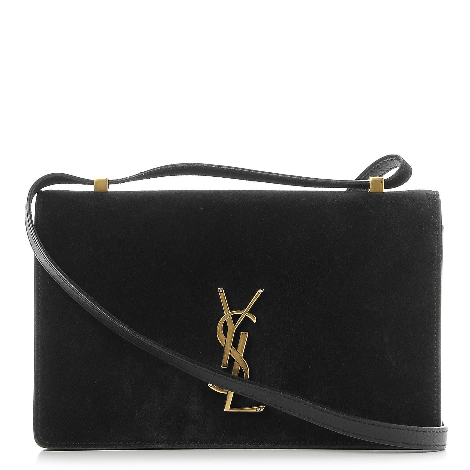 Saint Laurent Suede Monogram Small Dylan Shoulder Bag Black 1 of 7