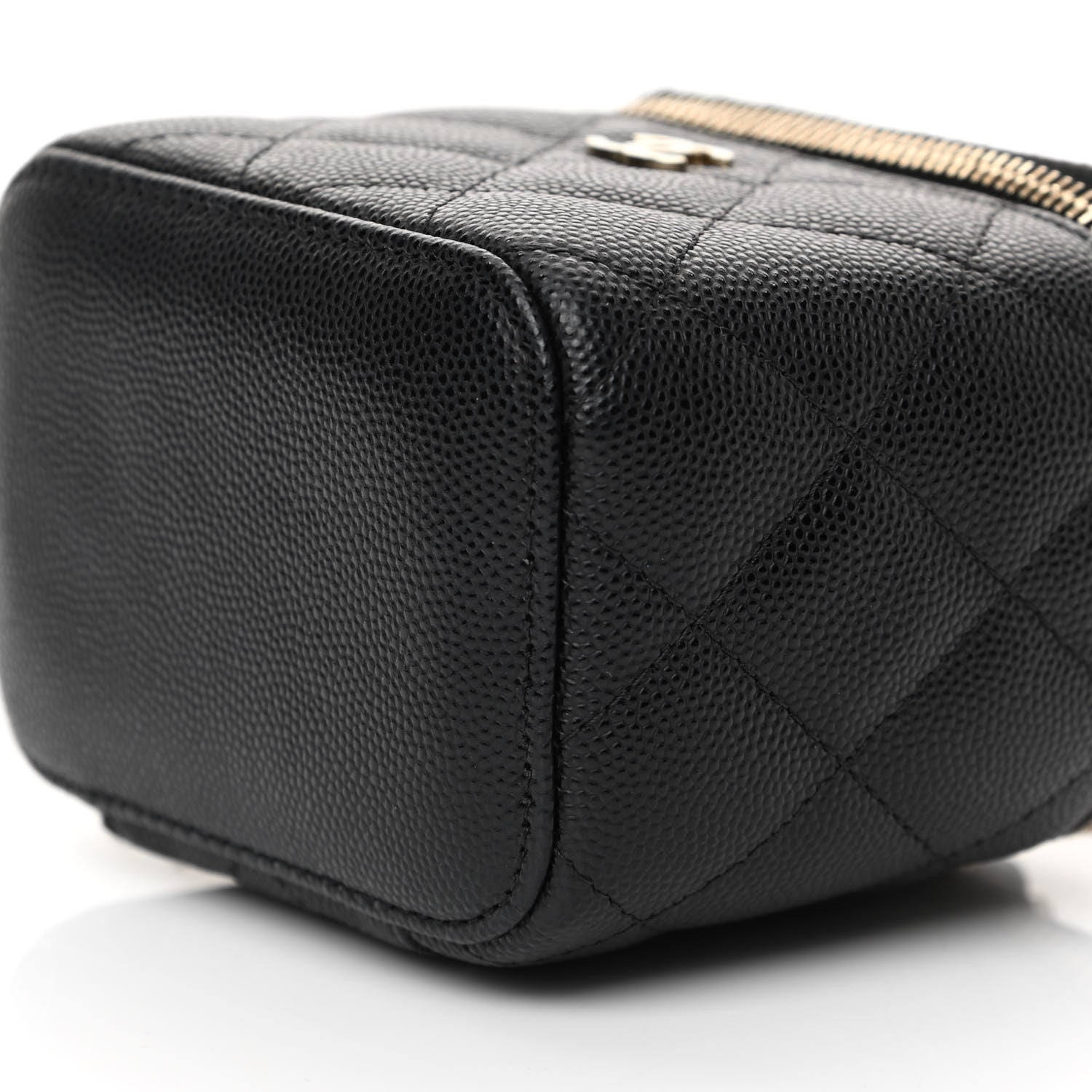 Chanel Caviar Quilted Mini Vanity Case With Chain Black 18 of 23