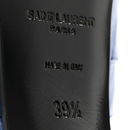 Saint Laurent Goatskin Candy 80 Platform Sandals 39.5 New Bleu 9 of 10