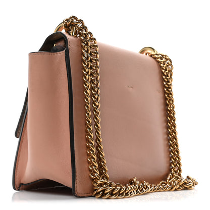 Fendi Vitello Grace Matte Small Kan U Shoulder Bag Rosa Bourbon 3 of 9