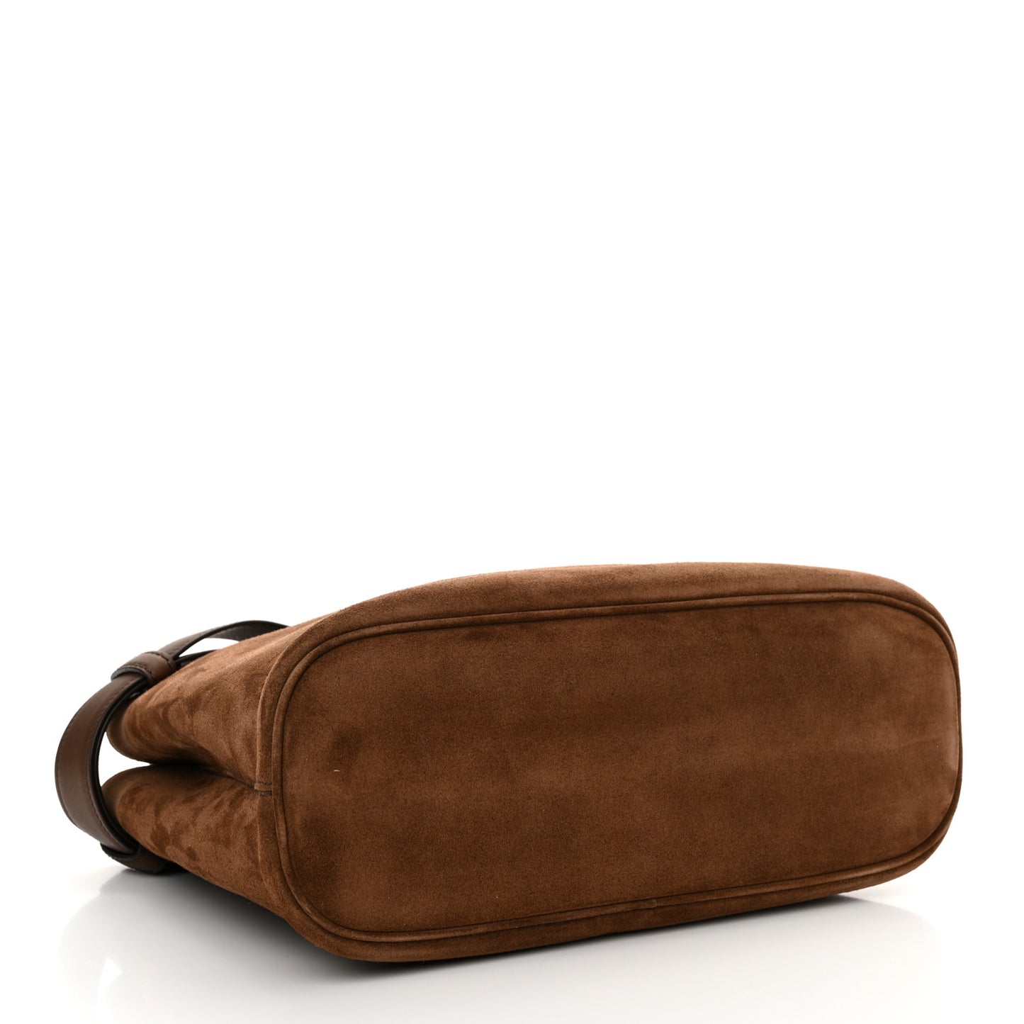 Scamosciato Medium Buckle Bag With Belt Cocoa Brown