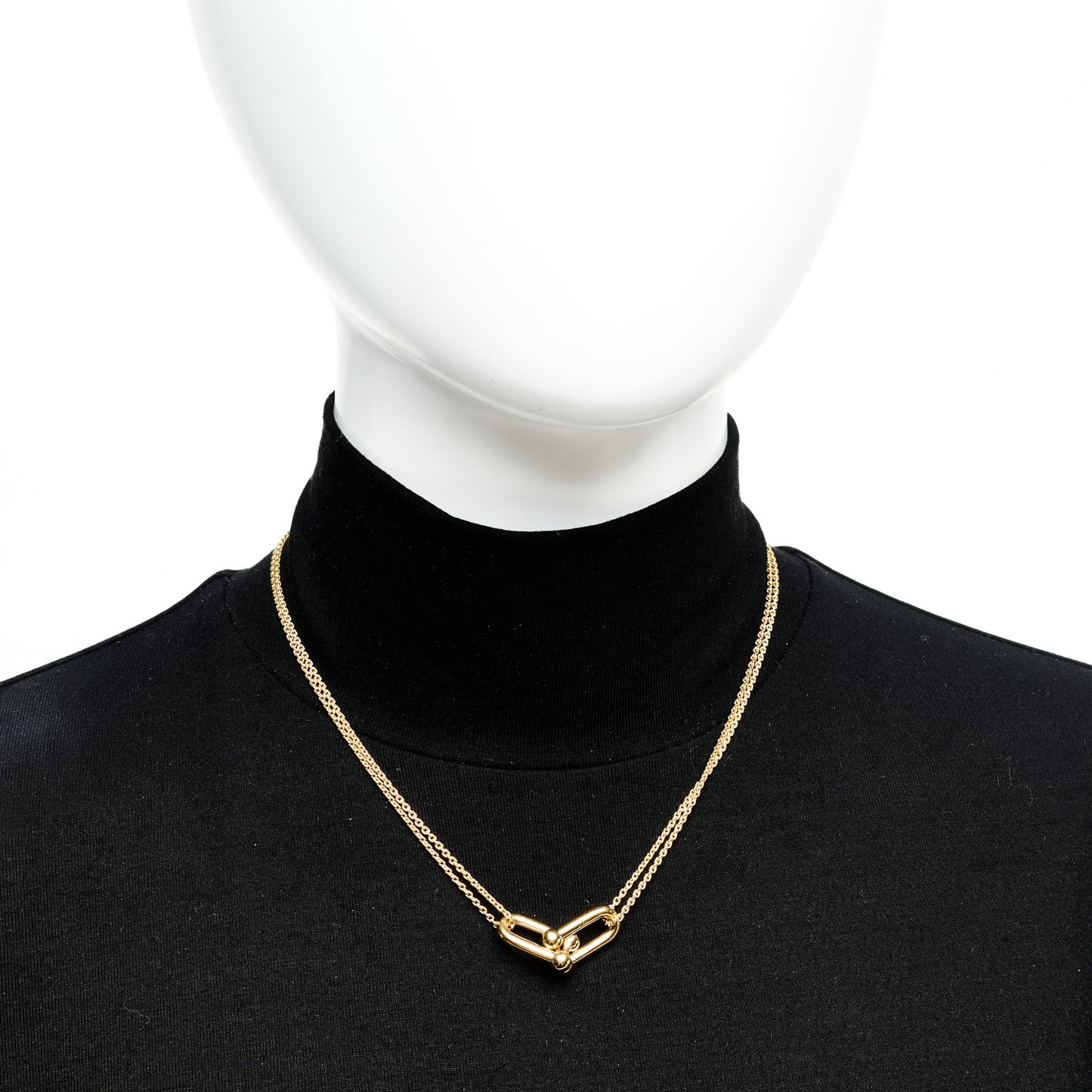 18K Yellow Gold HardWear Small Double Link Pendant Necklace