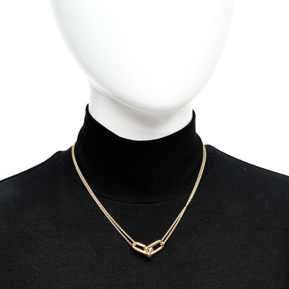 Tiffany 18K Yellow Gold HardWear Small Double Link Pendant Necklace 2 of 5