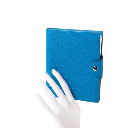 Hermes Togo Ulysse PM Notebook Cover Bleu Zanzibar 2 of 8