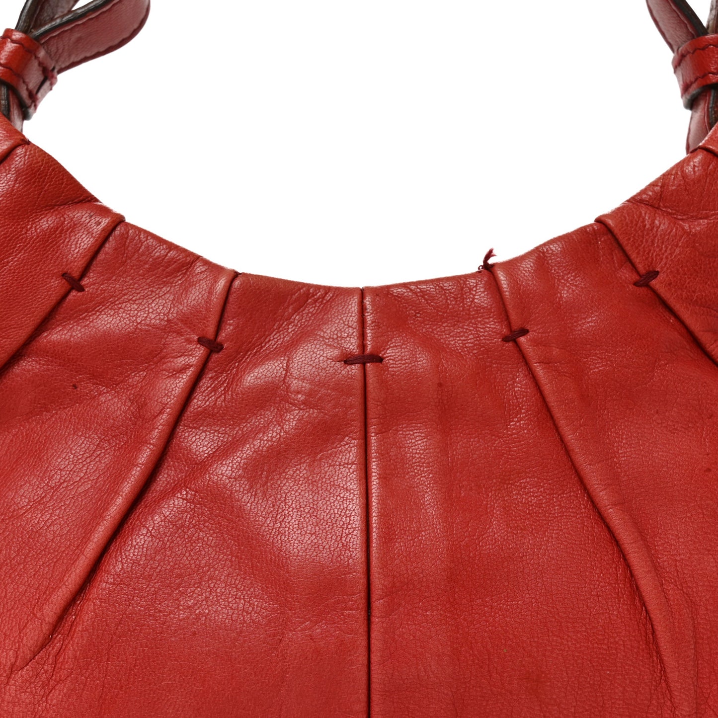 Calfskin Horn Mini Mombasa Hobo Red