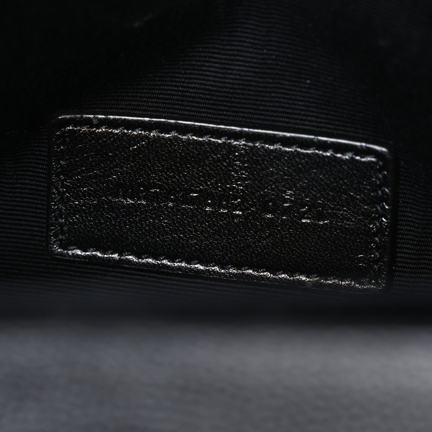 Grain De Poudre Matelasse Chevron Monogram Envelope Clutch Black