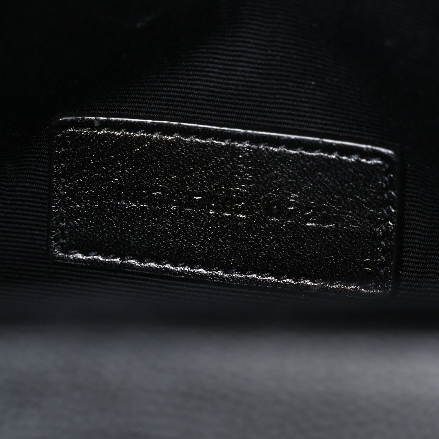 Saint Laurent Grain De Poudre Matelasse Chevron Monogram Envelope Clutch Black 7 of 7