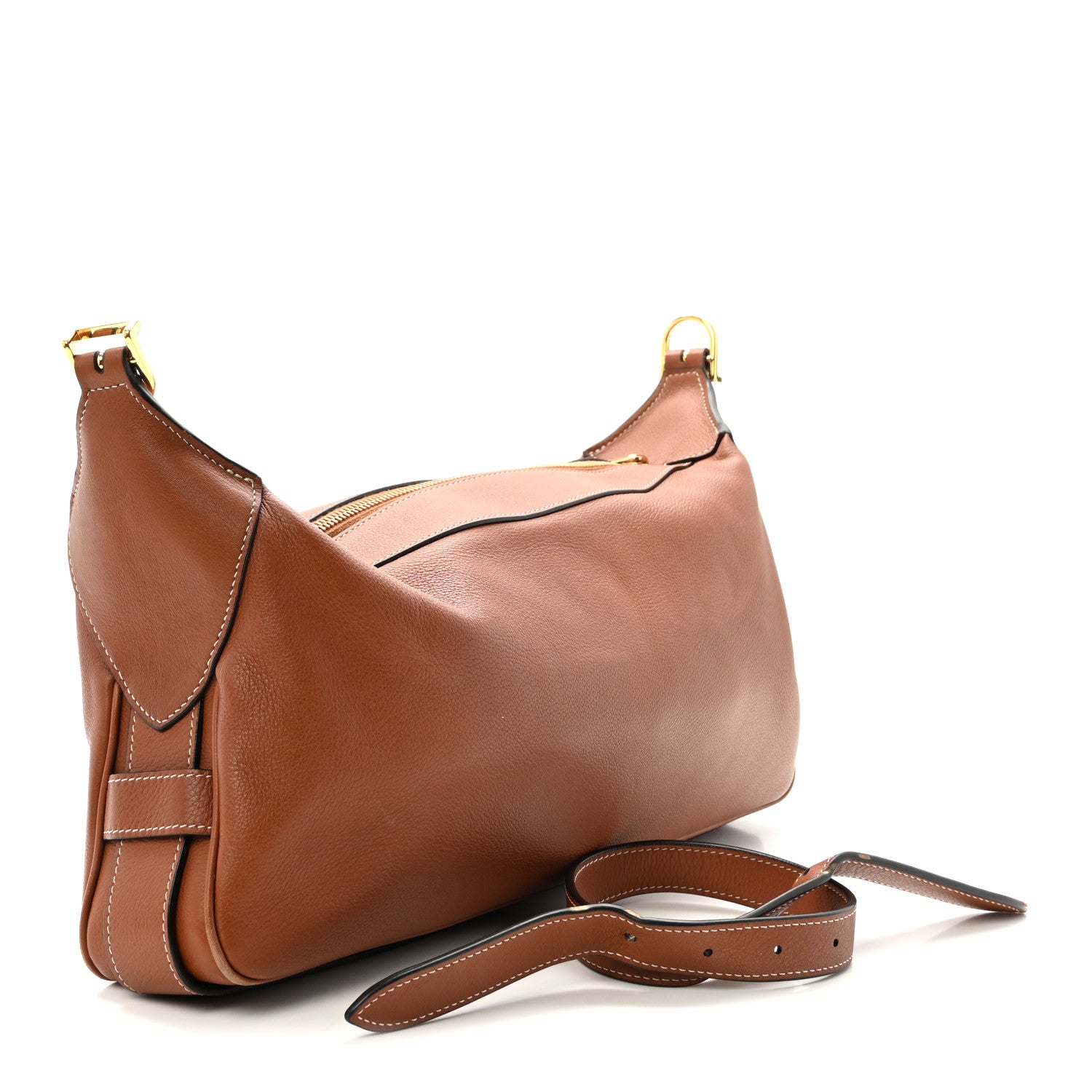 Celine Supple Calfskin Medium Romy Shoulder Bag Tan 3 of 9