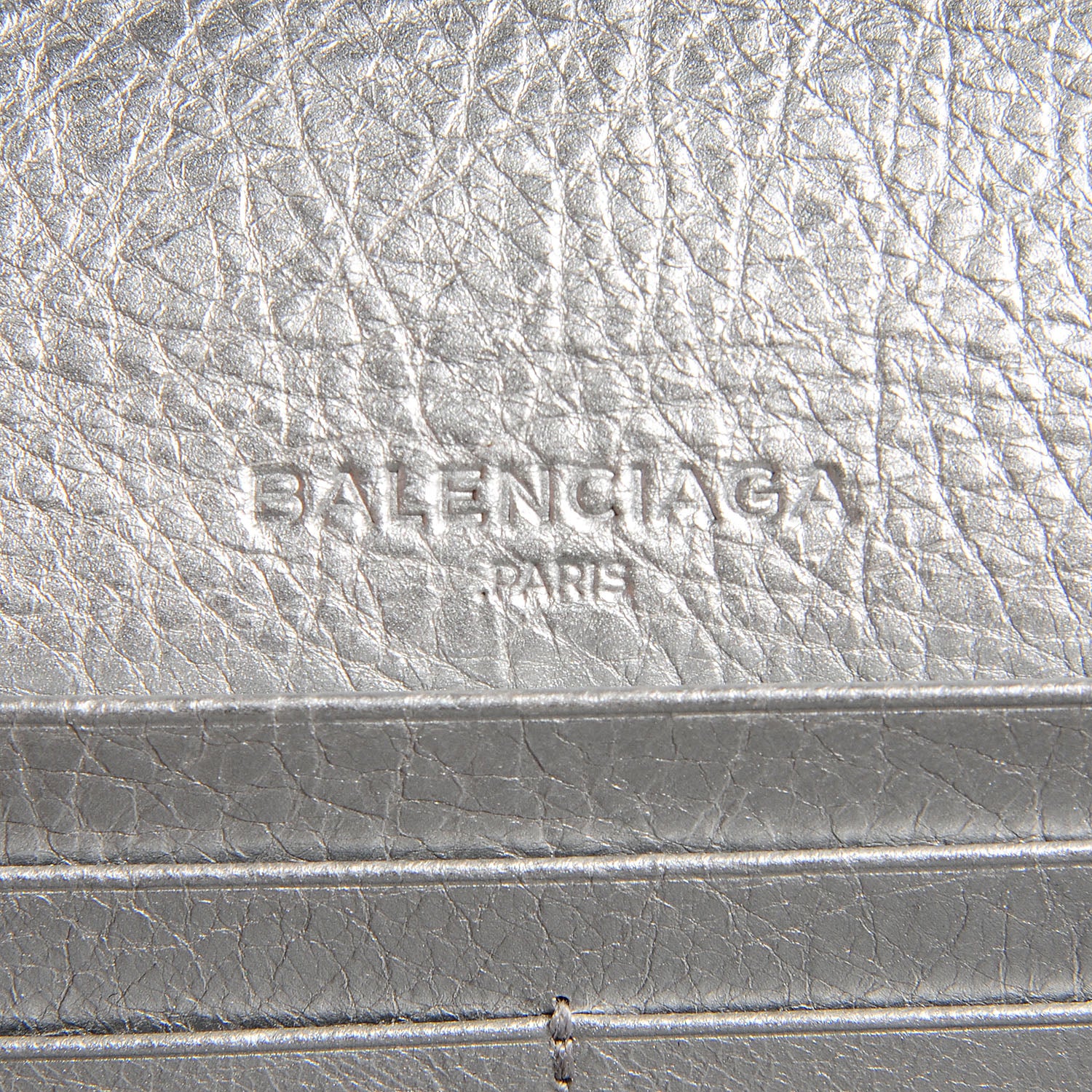 Balenciaga Agneau Giant 12 Silver Hardware Money Wallet Gris Aluminum 7 of 9