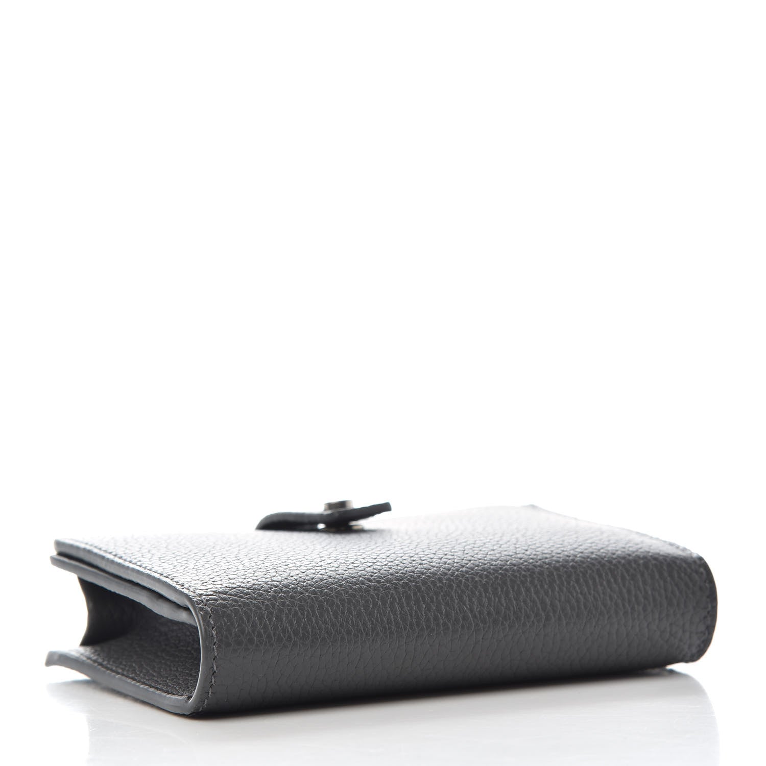 Saint Laurent Grained Calfskin Sac De Jour Souple Card Case Grey 4 of 6