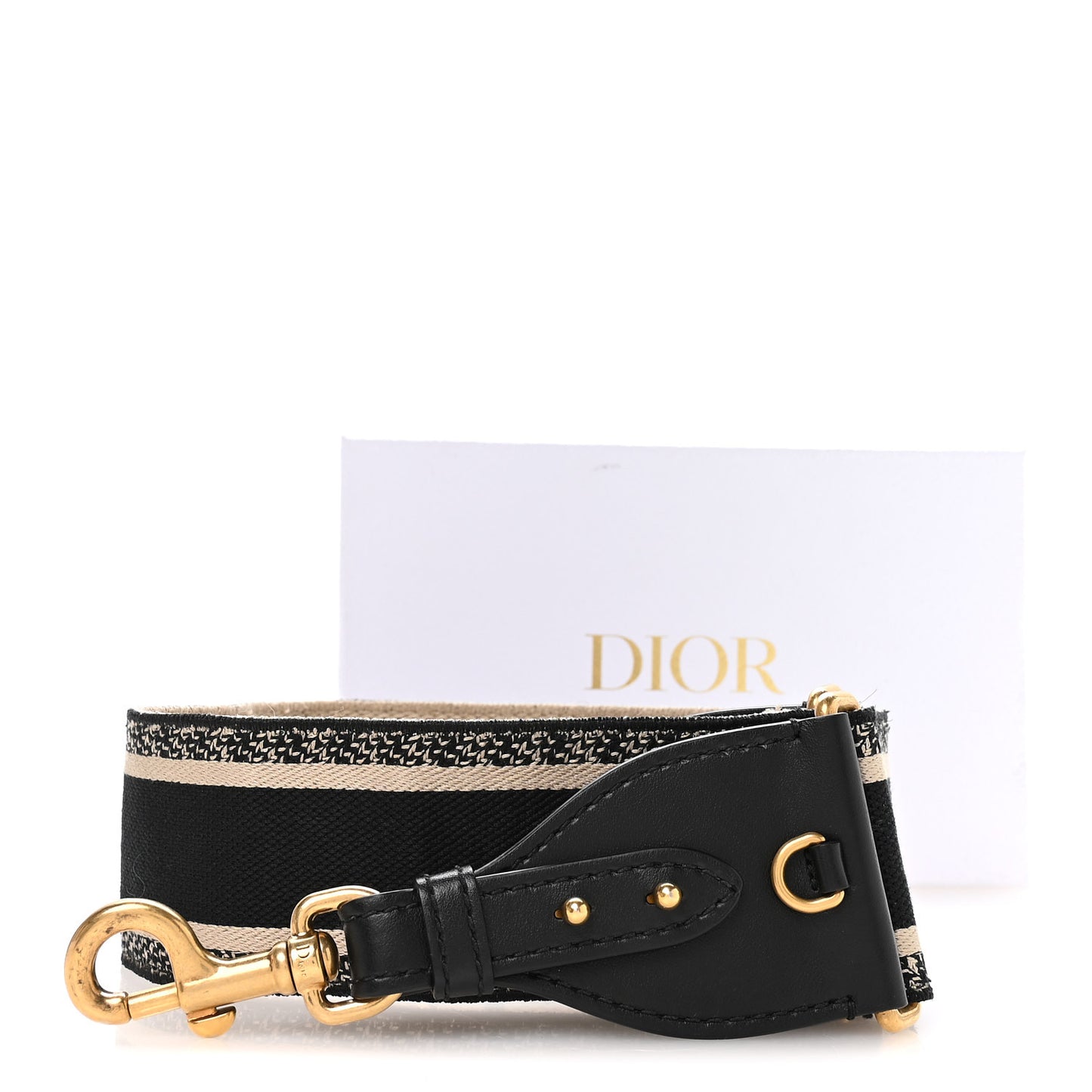 Canvas Embroidered Shoulder Strap Blue