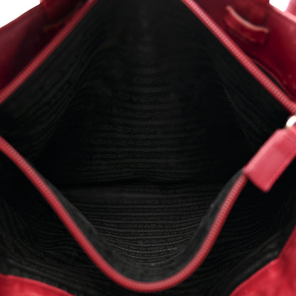 Prada Nylon Zip Tote Bag Granato 6 of 16