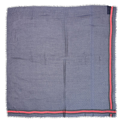 Gucci Modal Silk Monogram Web Scarf Blue 1 of 5