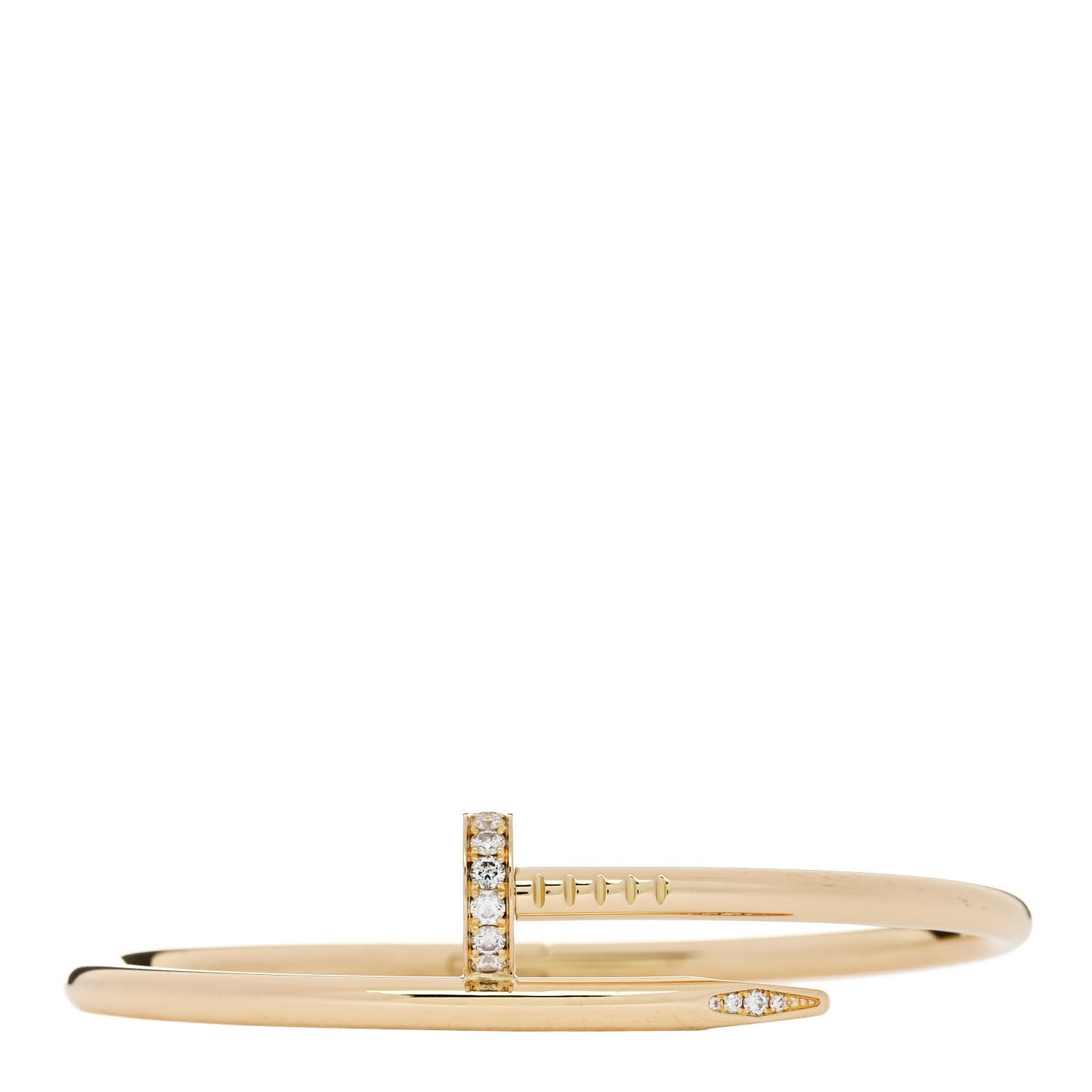 18K Yellow Gold Diamond Juste Un Clou Bracelet 17