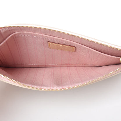 Louis Vuitton Damier Azur Neverfull MM GM Pochette Rose Ballerine 5 of 8