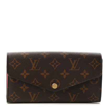 Louis Vuitton Monogram Sarah Wallet NM Coquelicot 1 of 8