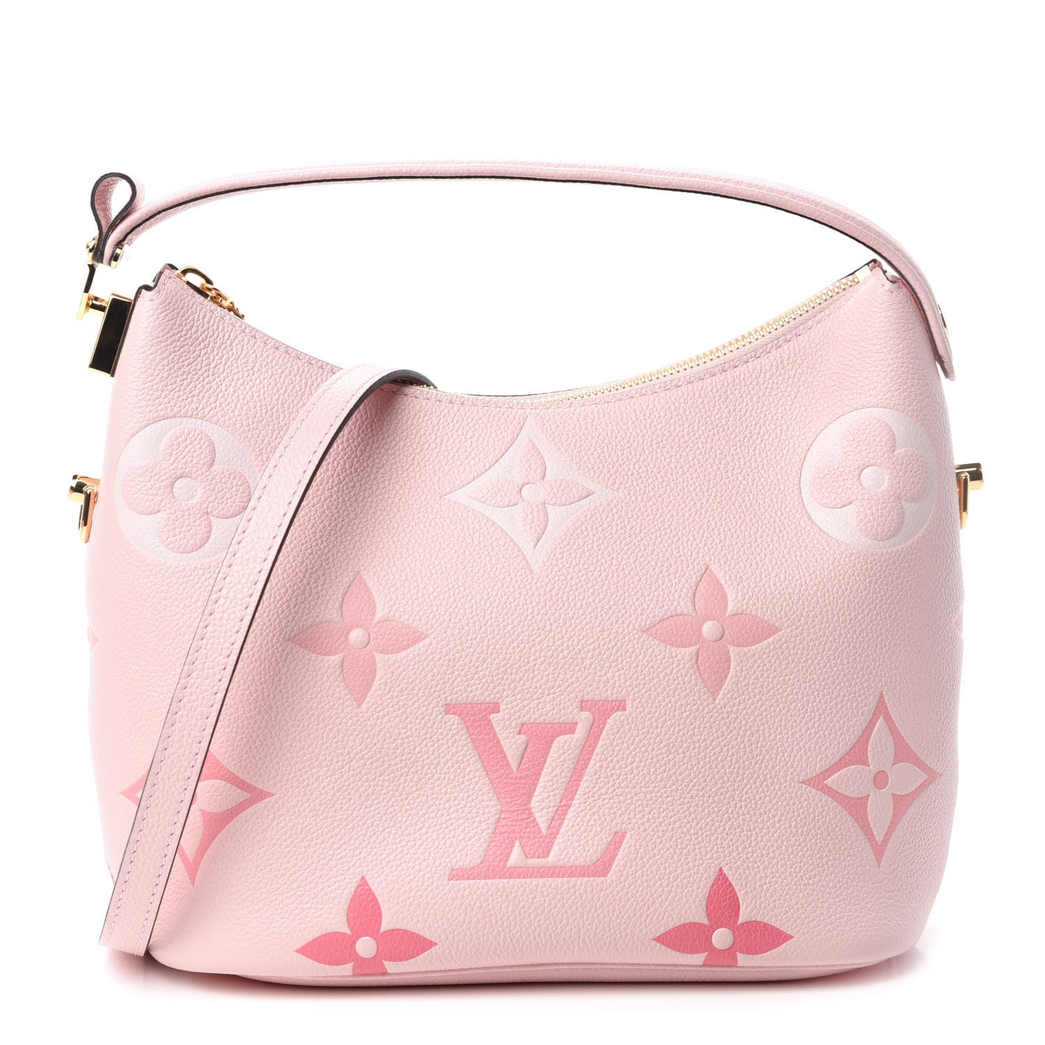Louis Vuitton Empreinte Monogram Giant By The Pool Marshmallow Hobo PM Bouton De Rose 1 of 11