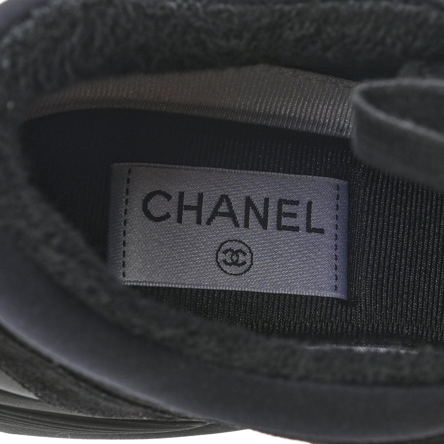 Nylon Calfskin Suede CC Sneakers 40 Black