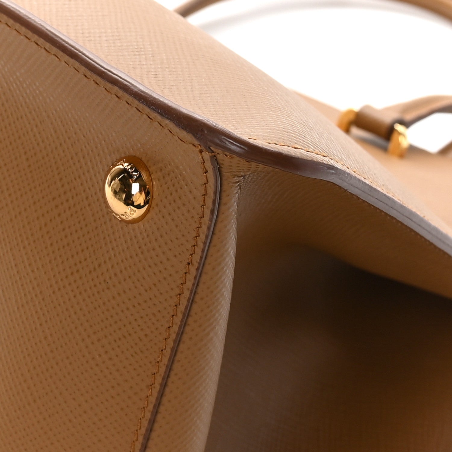 Prada Saffiano Cuir Shopping Tote Caramel 9 of 12
