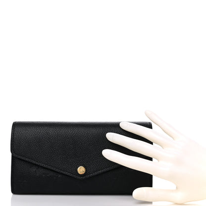 Louis Vuitton Empreinte Sarah Wallet NM Black 2 of 9