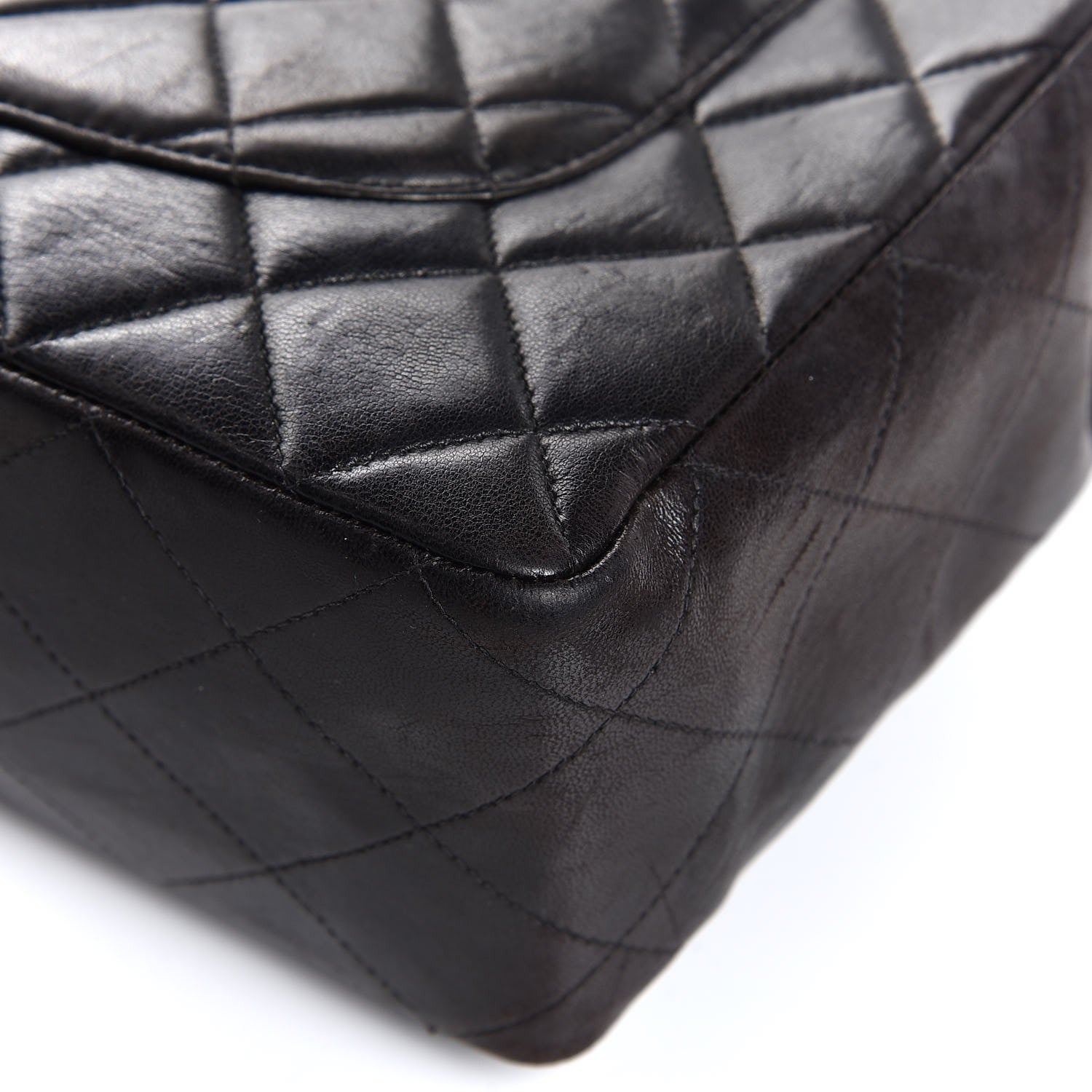 Chanel Lambskin Quilted Jumbo Single Flap Black 14 of 26