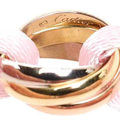 Cartier 18K Pink Yellow White Gold Trinity Adjustable Cord Bracelet Pink 3 of 7
