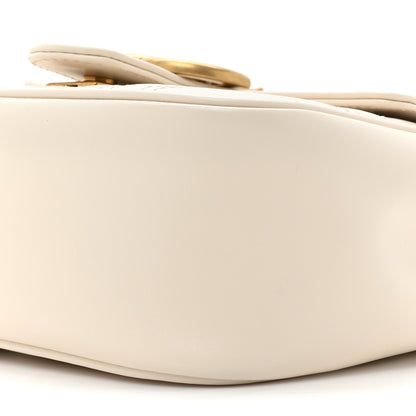 Gucci Calfskin Matelasse Mini GG Marmont Square Shoulder Bag White 7 of 10