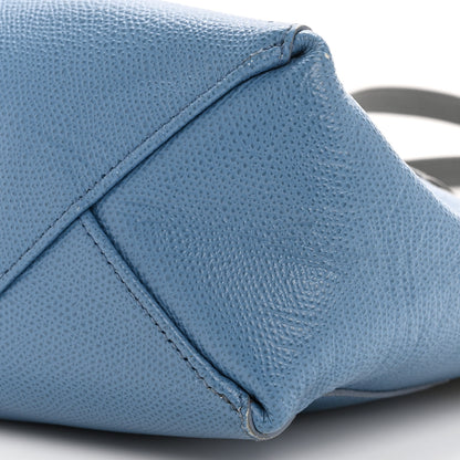 Celine Grained Calfskin Small Vertical Bi-Cabas Kohl Washed Blue 10 of 12