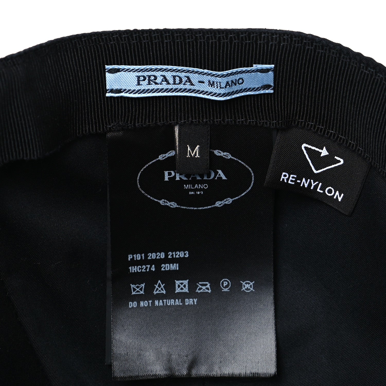 Prada Re-Nylon Womens Baseball Cap M Black 7 of 7