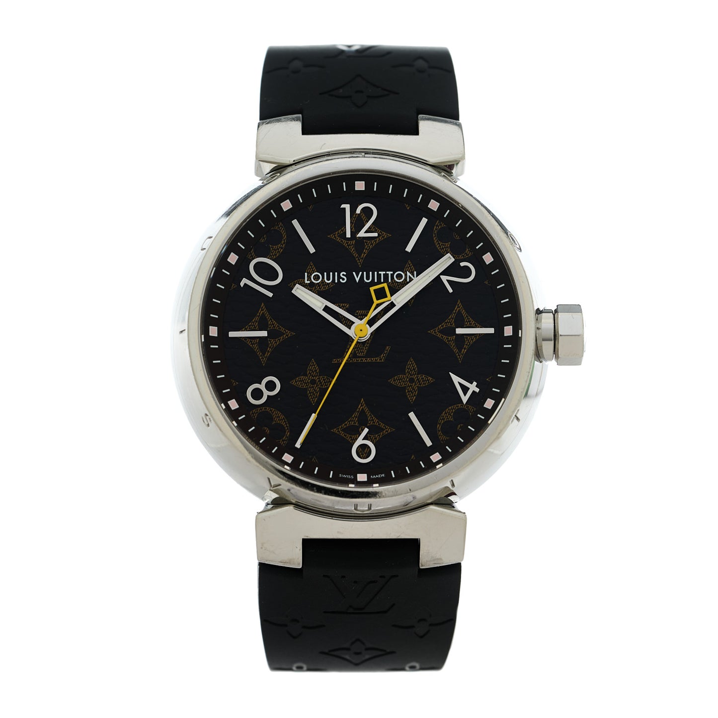 Stainless Steel Monogram 39mm Tambour Vernis Quartz Watch