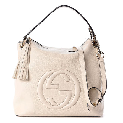 Gucci Pebbled Calfskin Large Soho Hobo Off White 1 of 11