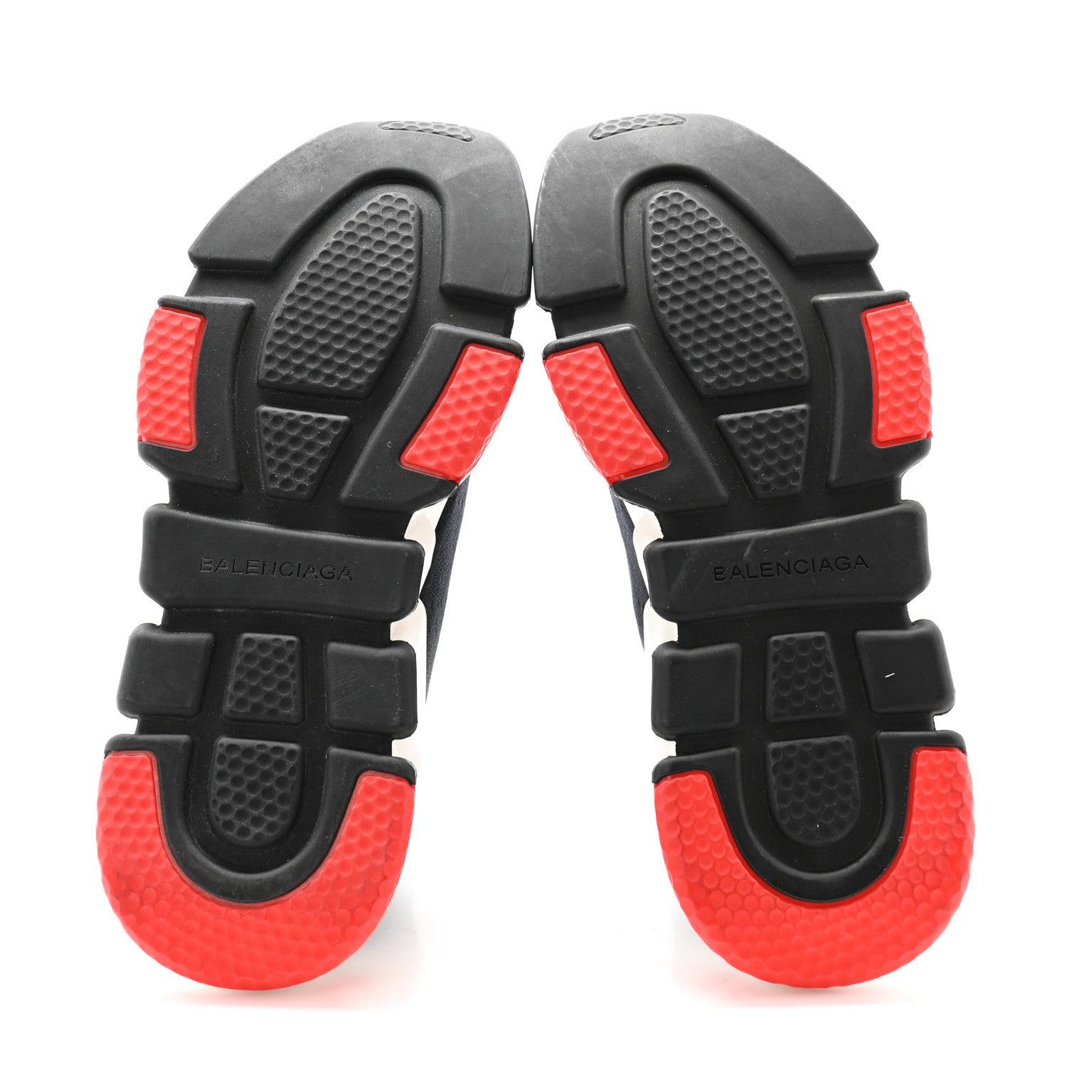Balenciaga Neoprene Knit Womens Speed Sneakers 39 Black White Red 5 of 6