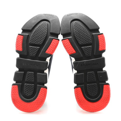 Balenciaga Neoprene Knit Womens Speed Sneakers 39 Black White Red 5 of 6