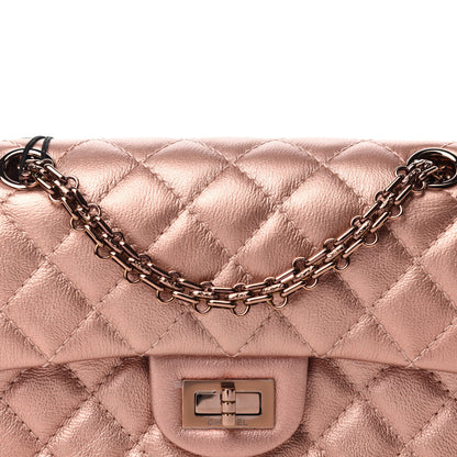 Chanel Metallic Grained Calfskin Quilted 2.55 Reissue Mini Flap Copper Pink 8 of 11