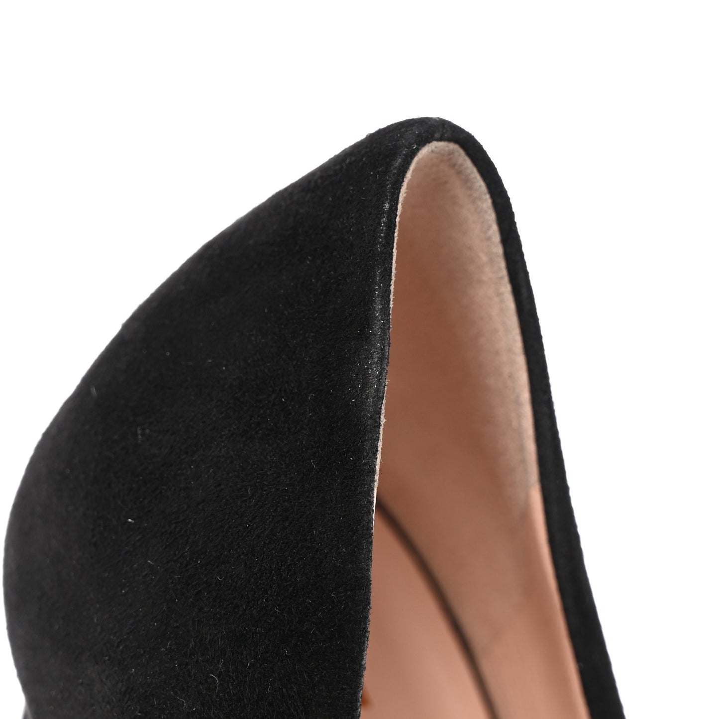 Kid Scamosciato Removable Web Bow High Heel Pumps 39.5 Black