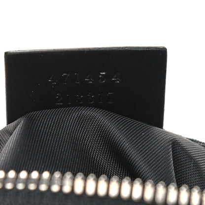 Gucci GG Supreme Monogram Web Messenger Bag Black 6 of 8