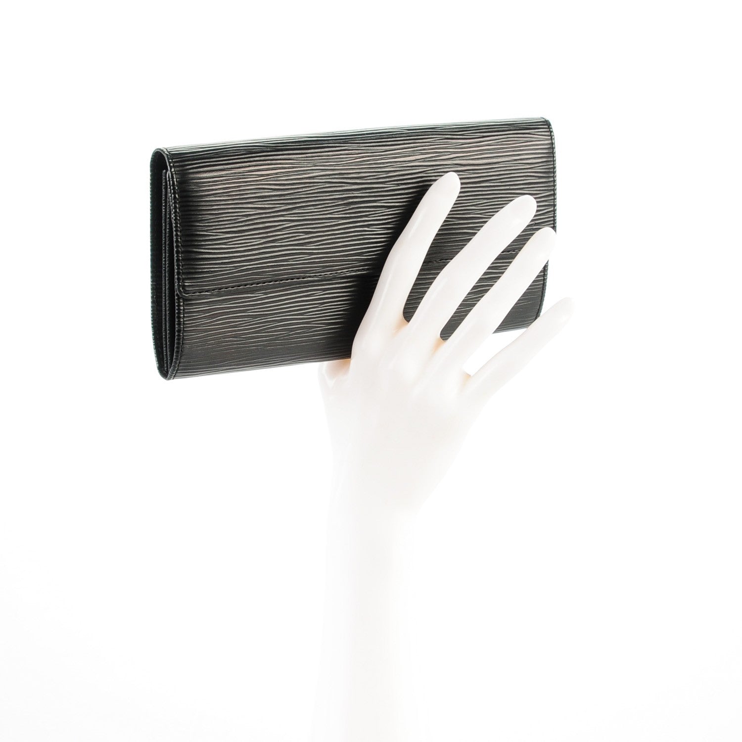 Louis Vuitton Epi Porte-Monnaie Credit Wallet Black 3 of 6